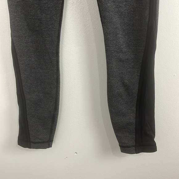 Lululemon Run Pace Wee Stripe Black Heathered Tights - Picture 5 of 10